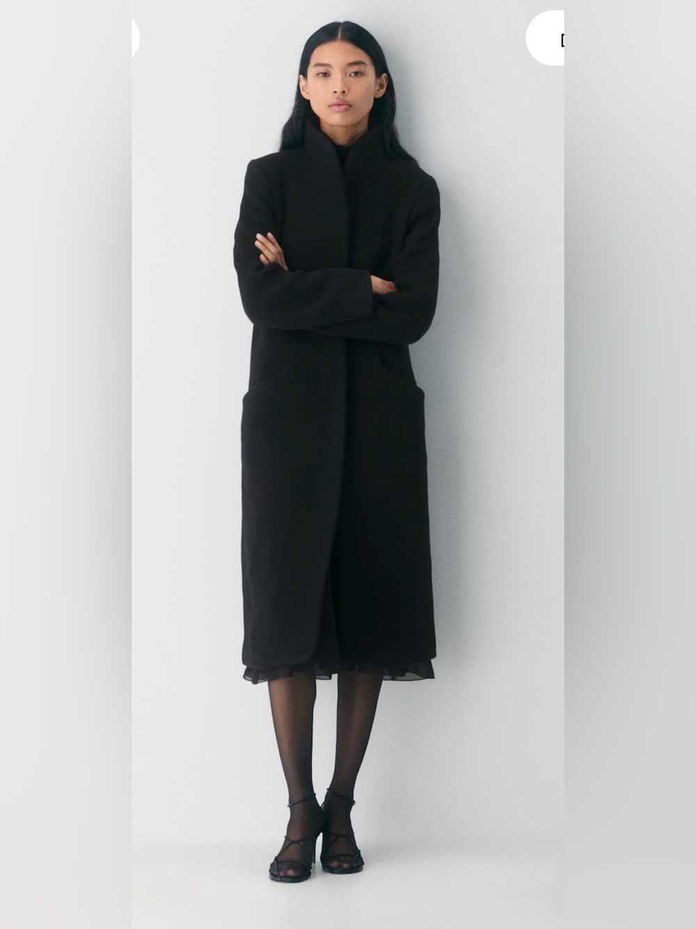 NWOT Aritzia Wilfred Long Cocoon Soft Wool Coat